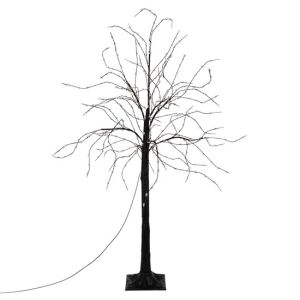 Árbol de navidad 120cm con luz LED cálida decoración para fiestas