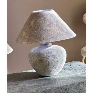 Lampara sobremesa hestia color piedra 48 cms. 45dx48 cms