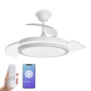 Yoevu espartan-ventilador techo con luz LED, DC, WiFi