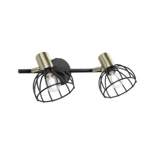 Aplique de pared doble luz diseño industrial moderno