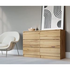 Cómoda demi clásica - 6 cajones - 120 cm