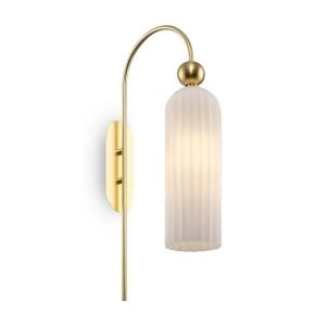 Aplique de pared - maytoni - antic - oro - cristal blanco - e14