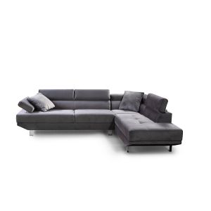 Sofa rinconera chaise longue executive 262cm gris, chaise derecho