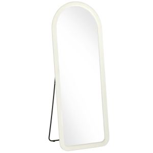 Espejo cuerpo entero 60x36x158 cm vidrio templado, mdf color beige Homcom