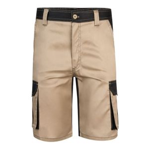 Velilla bermuda bicolor 46 beige arena/negro