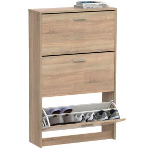 Zapatero entrada recibidor, mueble auxiliar e briebe nova madera