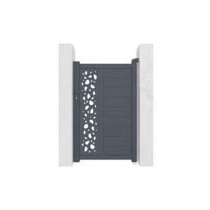 Puerta regulable ancho 1m sunny h.160cm aluminio gris