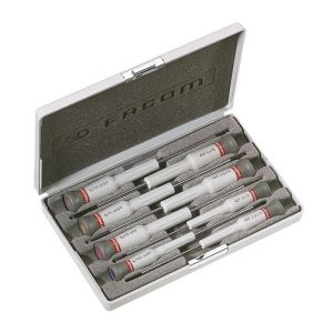 Cofre de 8 destornilladores micro-tech - facom - aef.j3