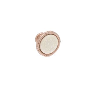 Pomo para muebles en zamac y porcelana, diam 38mm color lote de 25