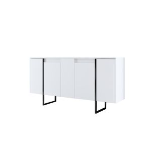 Aparador de madera <<luxe>> - 160 x 35 x 80 cm - blanco