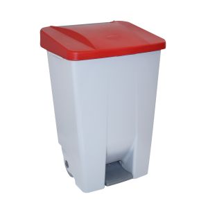 Denox contenedor selectivo rojo de 80l - 490x415x735