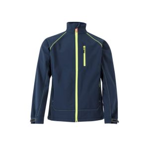 Velilla soft shell bicolor s azul marino/amarillo flúor