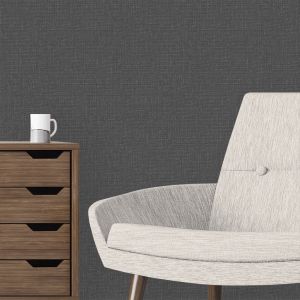 Papel pintado texturizado tnt esterilla gris y negro
