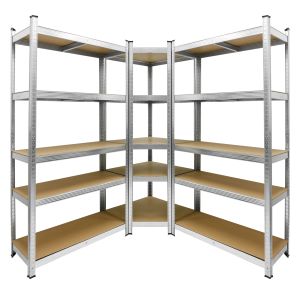 Estantería de taller de 3 piezas 2x estantes 180x90x40 cm ecd germany