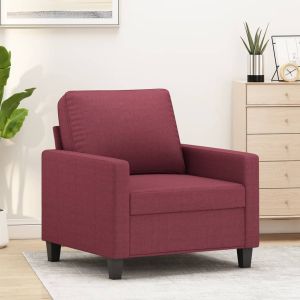 Sillón de tela rojo tinto 60 cm qweo4422