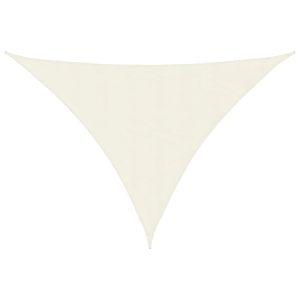 Toldo de vela triangular tela oxford color crema 5x5x6 m