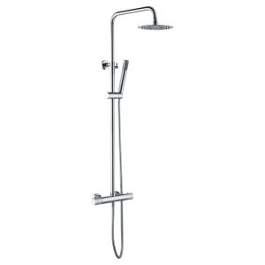 Imex-conjunto ducha line cromo termostático regulable