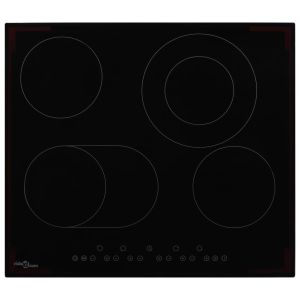 vidaXL vitrocerámica con 4 quemadores control táctil 6600 w