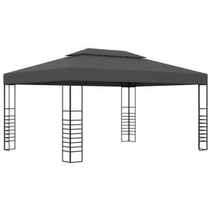 vidaXL cenador gris antracita 3x4 m