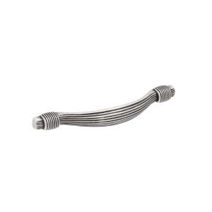 Tirador para mueble 817 en zamac dist entre ejes 128mm brillante lote de 6