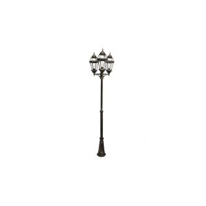 Becrux street light 3xe27 aluminium / crystal black