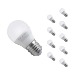Bombilla LED E27 8w 220v g45 300° (pack de 10) - blanco neutro 40
