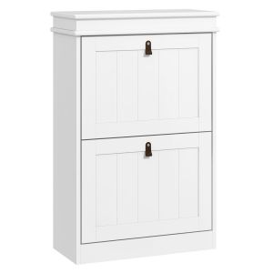 Zapatero 54x24x82.5 cm mdf color blanco Homcom