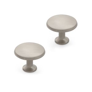 Pomo para mueble rei 978 | 29x29x23 mm | níquel satinado | 2 uds. | zamak