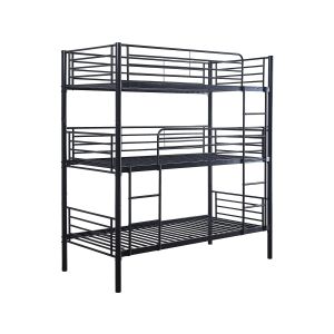 Litera metálica triple "havin" - 90 x 190 cm - negro