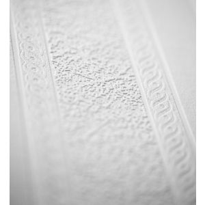 Papel pintado gaulan repintable  lavable rayas blancas con textura 5.33m²