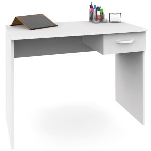 Mesa escritorio ordenador 75x90x50cm, 1 cajón briebe prakt blanco