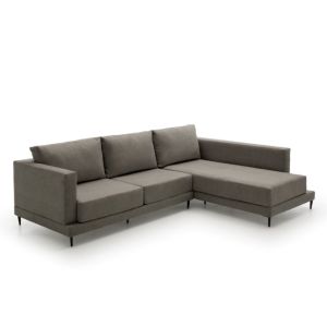 Sofa chaise longue gran diseño  martina gris oscuro derecha