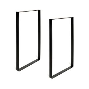 Pata de mesa rei 927 | 385x40x710 mm | negro poro | 2 uds. | acero