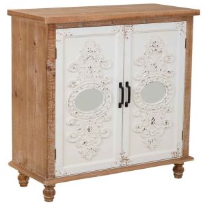 Recibidor de madera multicolor con 2 puertas 80x35x80h cm