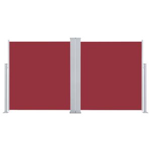 vidaXL toldo lateral retráctil rojo 170x600 cm
