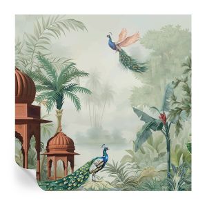 Murales autoadhesivos jardines del pavo real 250x250 tulup