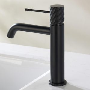 Imex - grifo lavabo negro serie bless