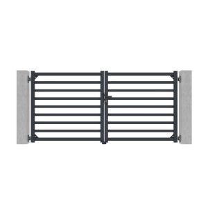 Puerta batiente aluminio 3m antelao 300b140 gris