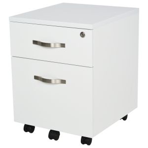 Gabinete de archivos tablero de mdf color blanco 40x45,5x52,5 cm homcom