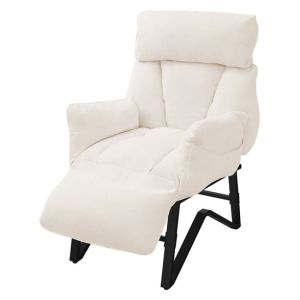 Sillón de relax para el salón butaca con respaldo inclinado arena