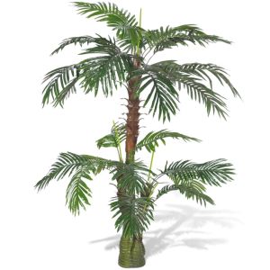vidaXL árbol palmera artificial cycas 150 cm