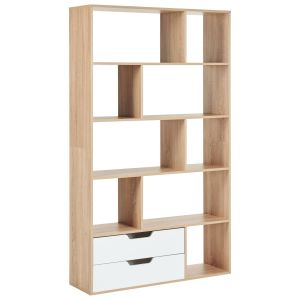 Estantería wadena 185 cm marrón/blanco