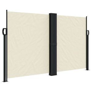 vidaXL toldo lateral retráctil crema 140x1200 cm