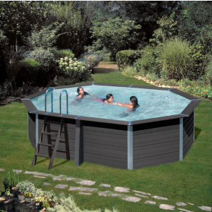 piscina gre oval kpcov52 composite 5.24 mts x 3.86 mts 1.24 mts alto
