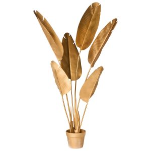 Planta artificial banana tree 123 cm dorado