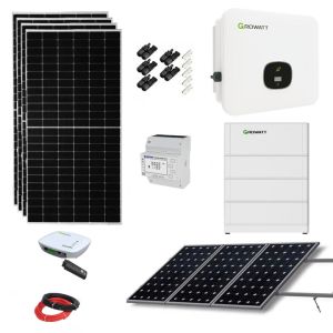 Kit solar fotovoltaico trifásico hibrido + 18 paneles 10000w 49,50wh