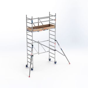 Andamio plegable Xtrem 75x190 4,70 m at con estabilizadores y rodapié