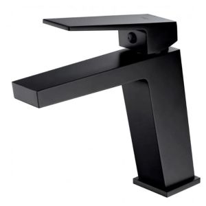 Monomando lavabo negro mate serie art