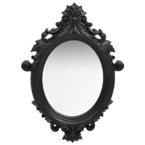 vidaXL espejo de pared estilo castillo negro 56x76 cm