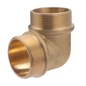 Codo de latón macho para atornillar (2')